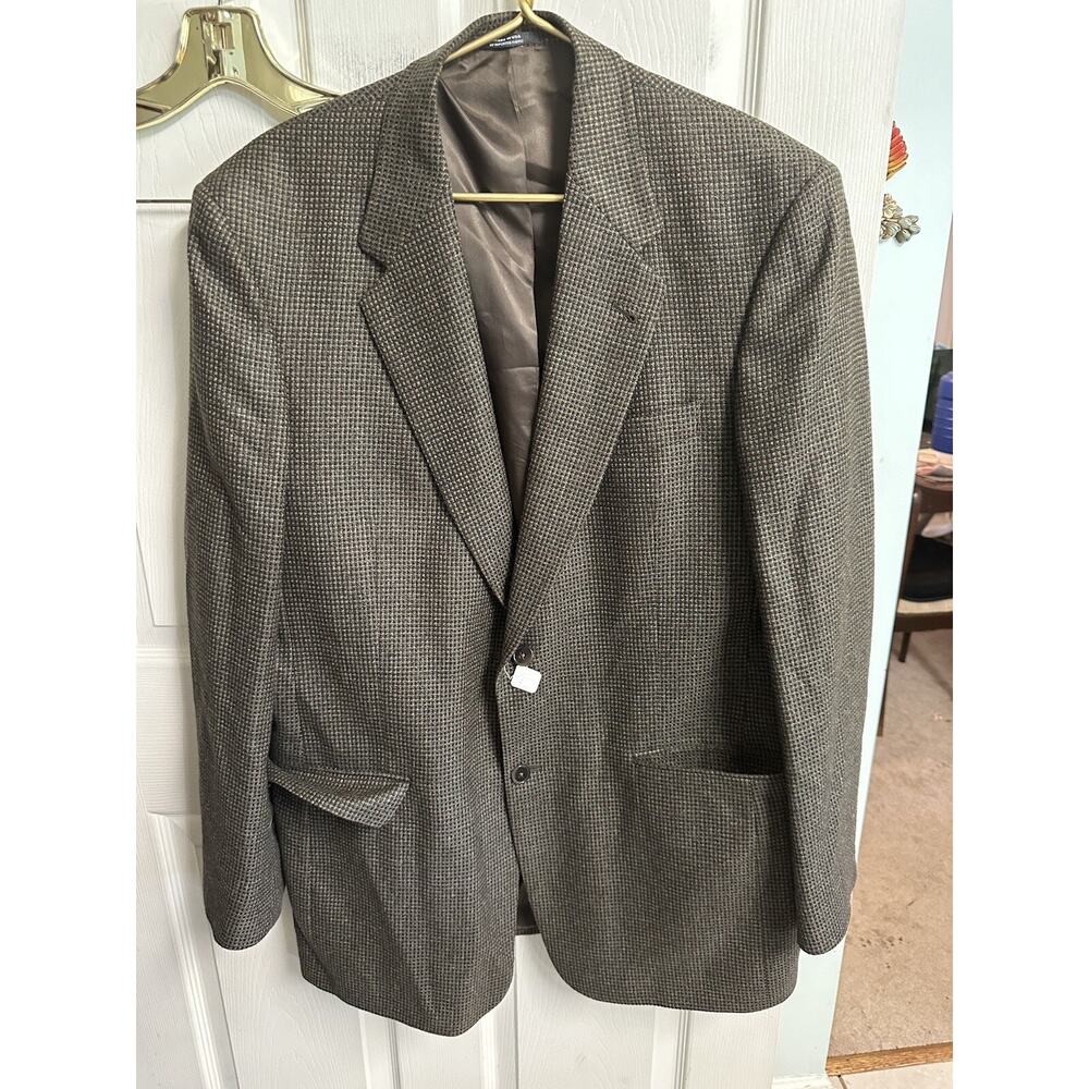 46 R Hart Schaffner Marx Gold Trumpeter Men's Jacket Blazer Sportcoat Comfort